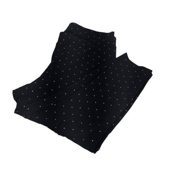 Philosophy Womens Polka Dot Pants SZ 3X Black/Metallic Dot Pattern - Picture 2 of 11